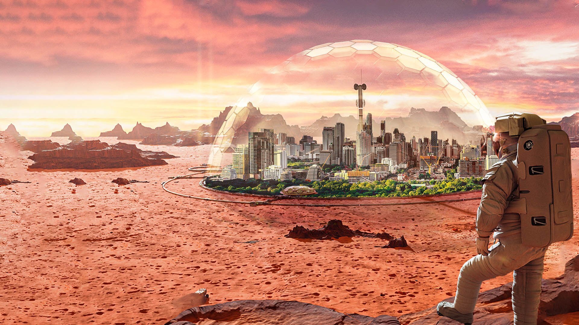 Жизнь на марсе 2075 .