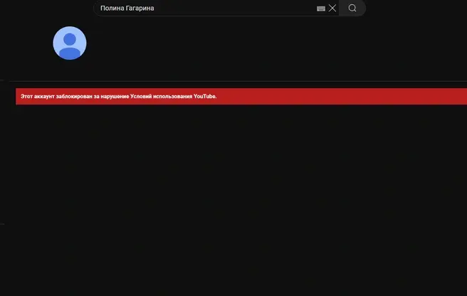 Почему YouTube заблокировал канал певицы Полины Гагариной?