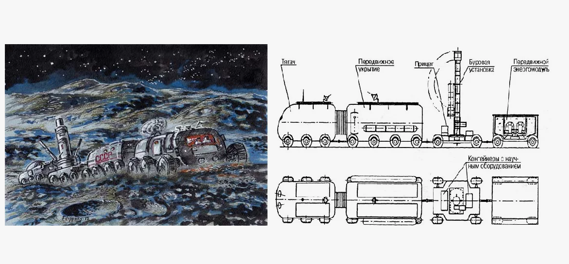 Лунная база или колония по советскому проекту