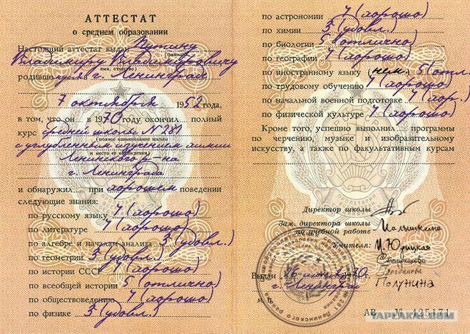 Учебные отметки: Ложные критерии оценки интеллекта. Мои умозаключения.