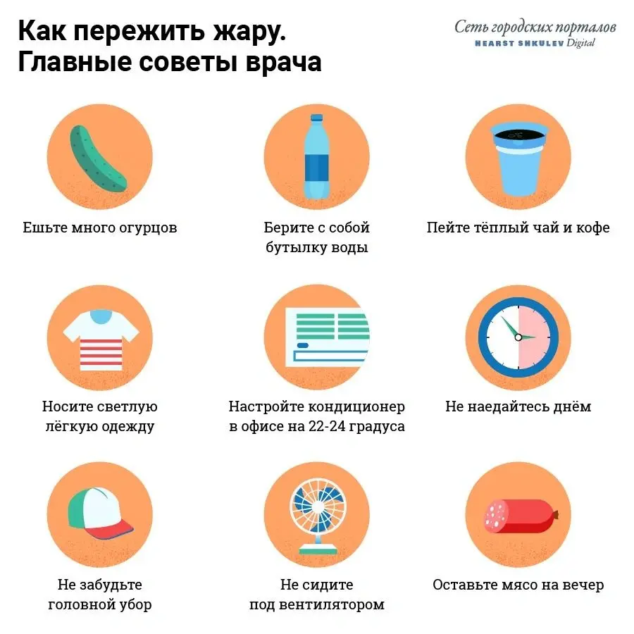 Что делать, когда на улице очень жарко? ТОП-5 советов