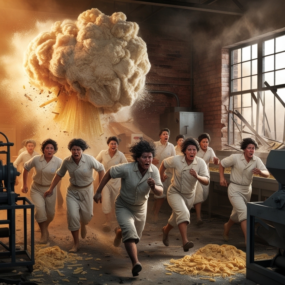 Взрыв на макаронной фабрике "Золотая Лапша"