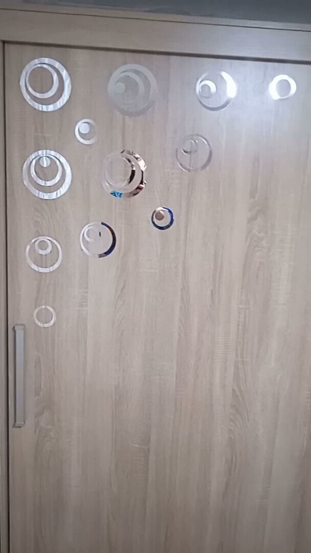 😊😋Дело было вечером, делать было нечего!) Декор для шкафа-купе в виде интерьерных зеркальных наклеек!) Личный лайфхак!😉😜