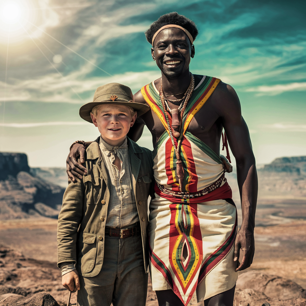 Детская сказка на ночь, приключения Тёмы в Африке.