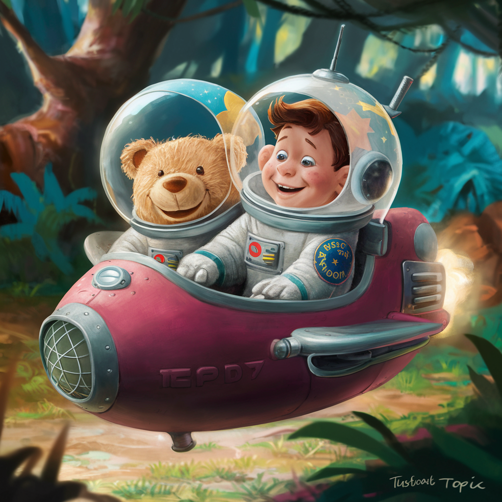 Детская сказка на ночь, про Тёму и его путешествие на Луну.