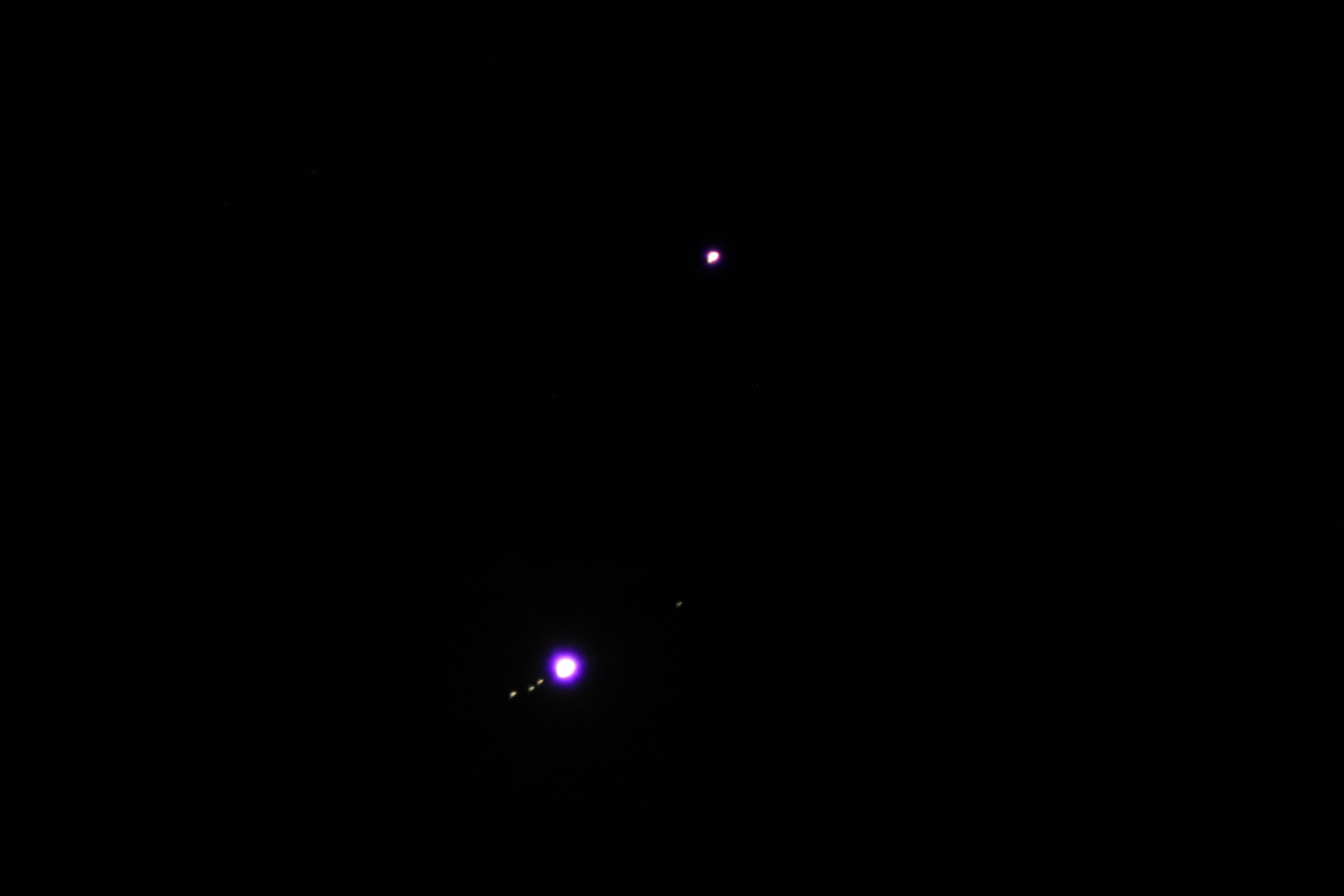 Сближение Юпитера и Марса, 14 и 16 августа 2024 года.