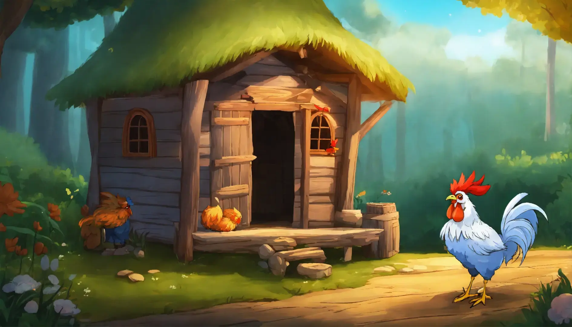 Детская сказка на ночь, "Маруся и Серебряный Петушок"