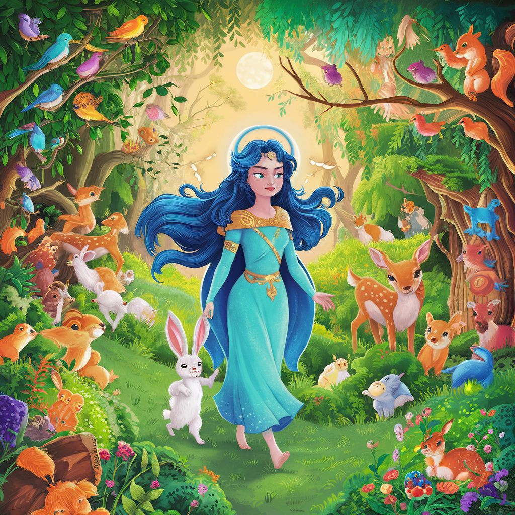 Детская сказка на ночь. о доброй девочке по имени Луна.