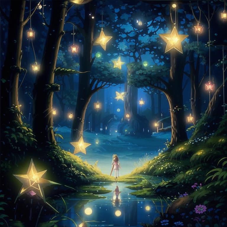 Детская сказка на ночь, о приключениях маленькой звёздочки.