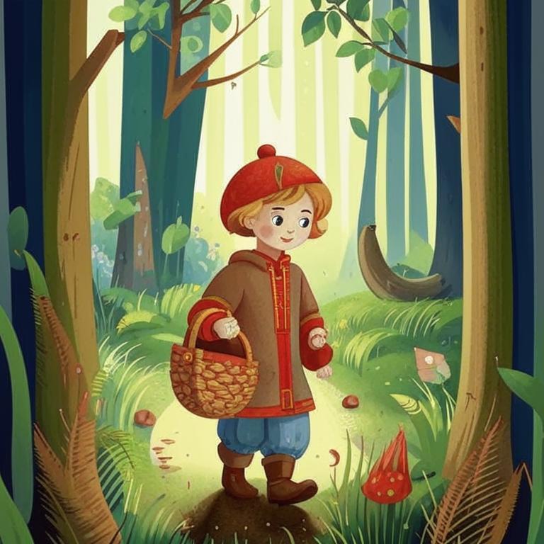 Детская сказка на ночь, о мальчике Ванюше и его приключении.