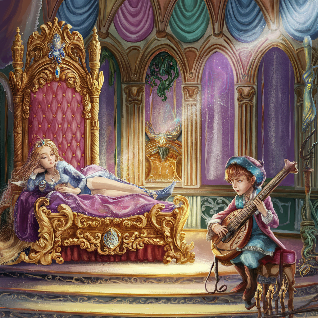 Детская сказка на ночь, про мальчика Ванюшу и волшебную балалайку.