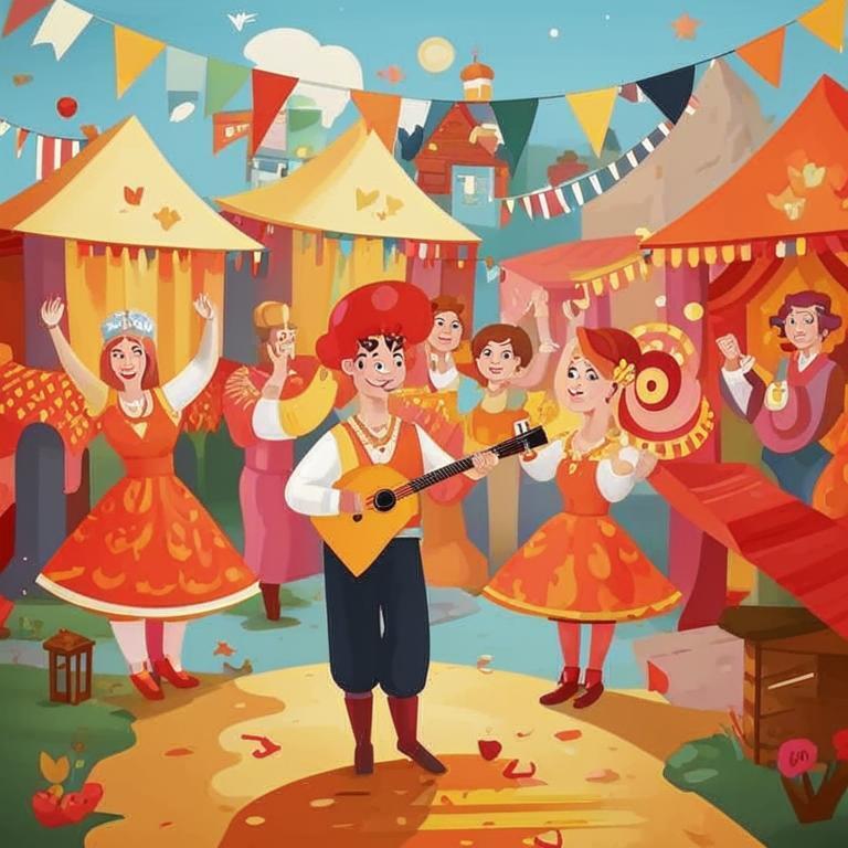 Детская сказка на ночь, про мальчика Ванюшу и волшебную балалайку.