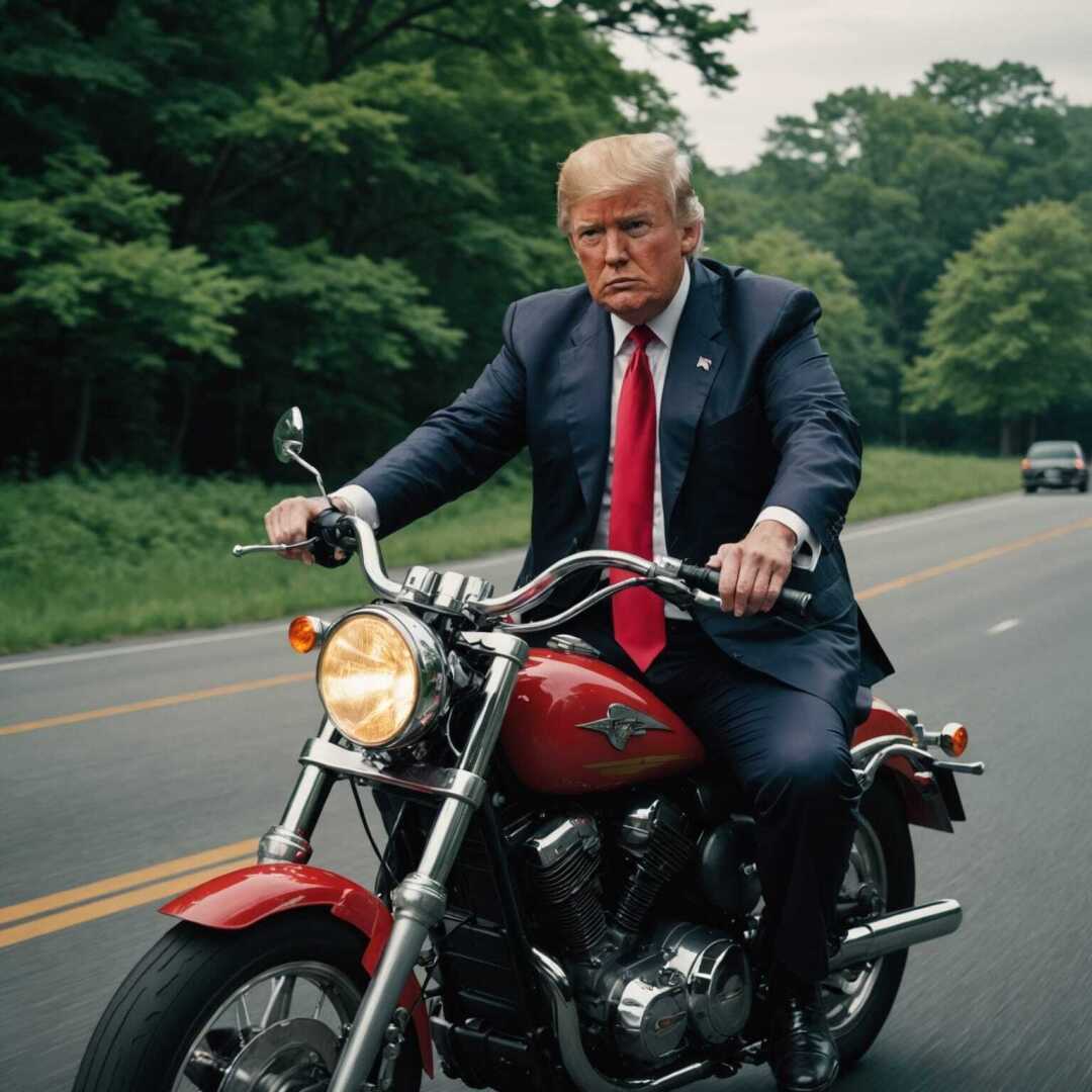 Рассказ Как Трамп ездил на мотоцикле