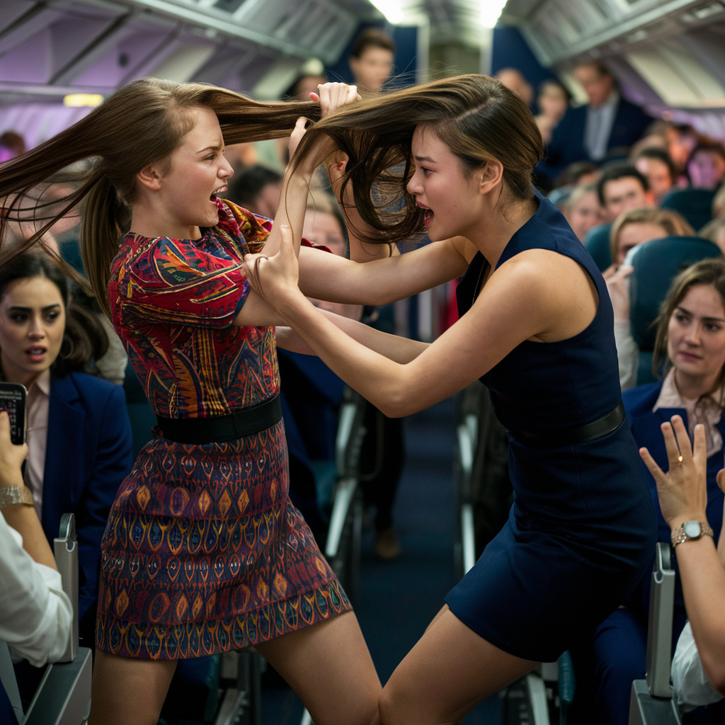 Драка с Яжматерью за место у иллюминатора в самолете.