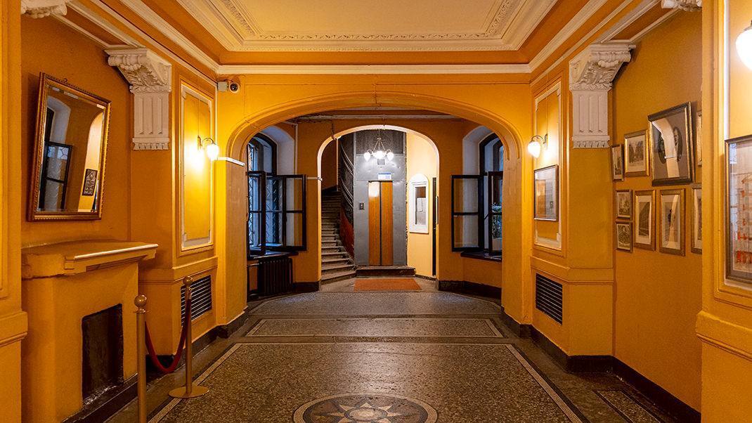 Парадная ромашка в бывшем доходном доме купца Г.Г. Елисеева. г. Санкт-Петербург