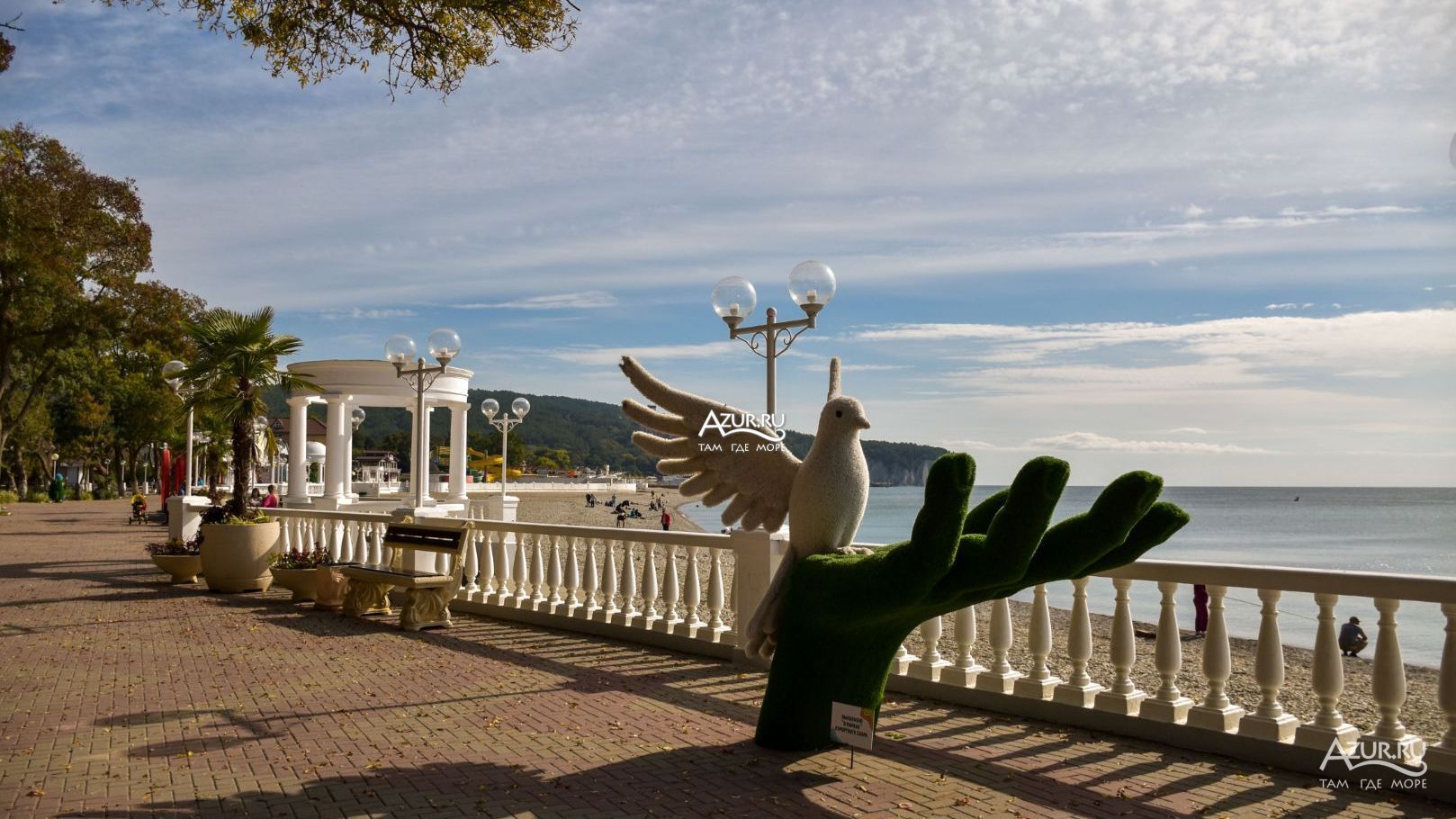 Достопримечательности на набережной села Дивноморского 2 часть