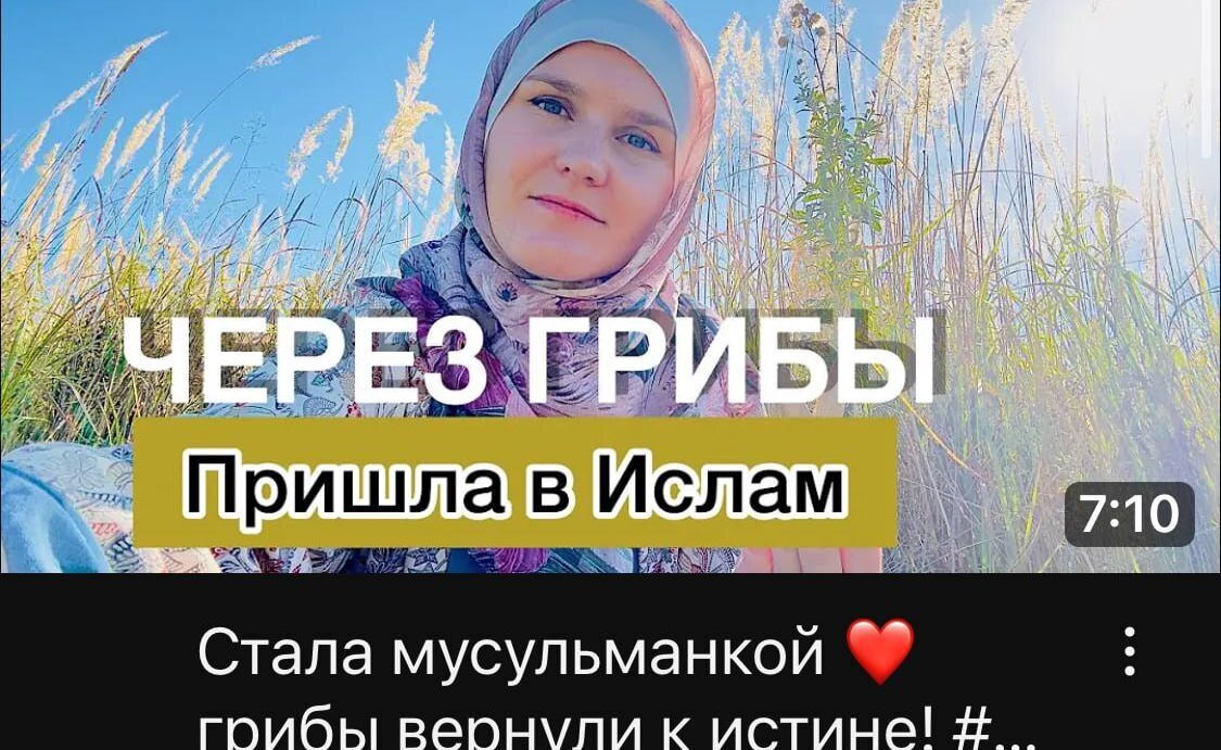 Ислам приходит через грибы. И смех, и плакать хочется.