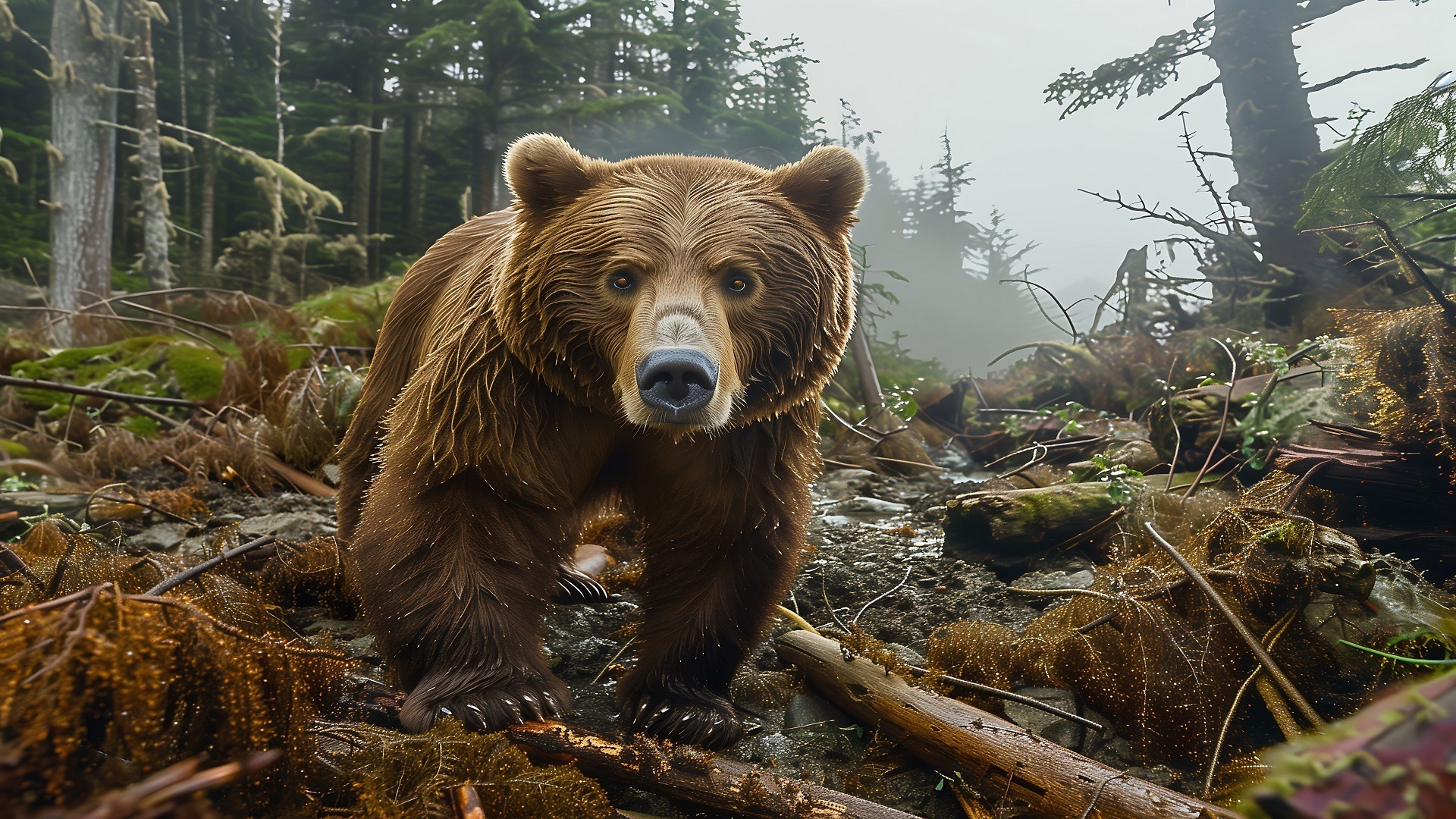 Медведь напал на жителей Приморья прямо на даче