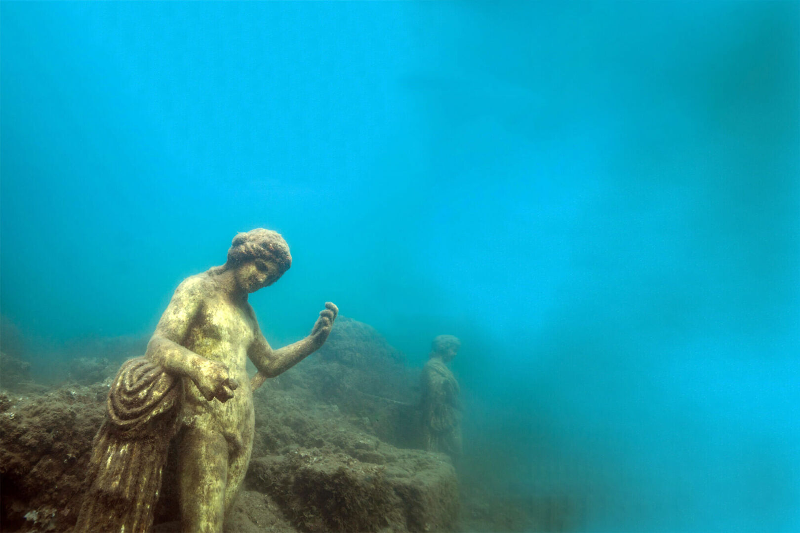 Древнеримский город Байи, затонувший у берегов Неаполя