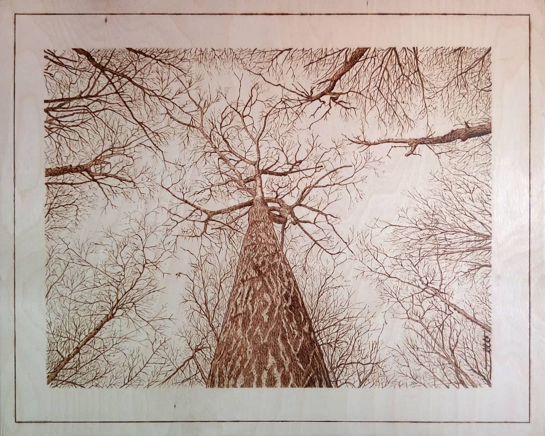 Пирография (букв. «рисование огнём»)