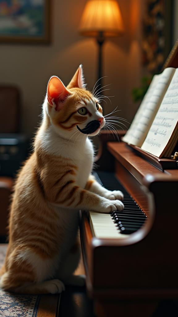 Зачем кот научился играть на пианино и что из этого вышло