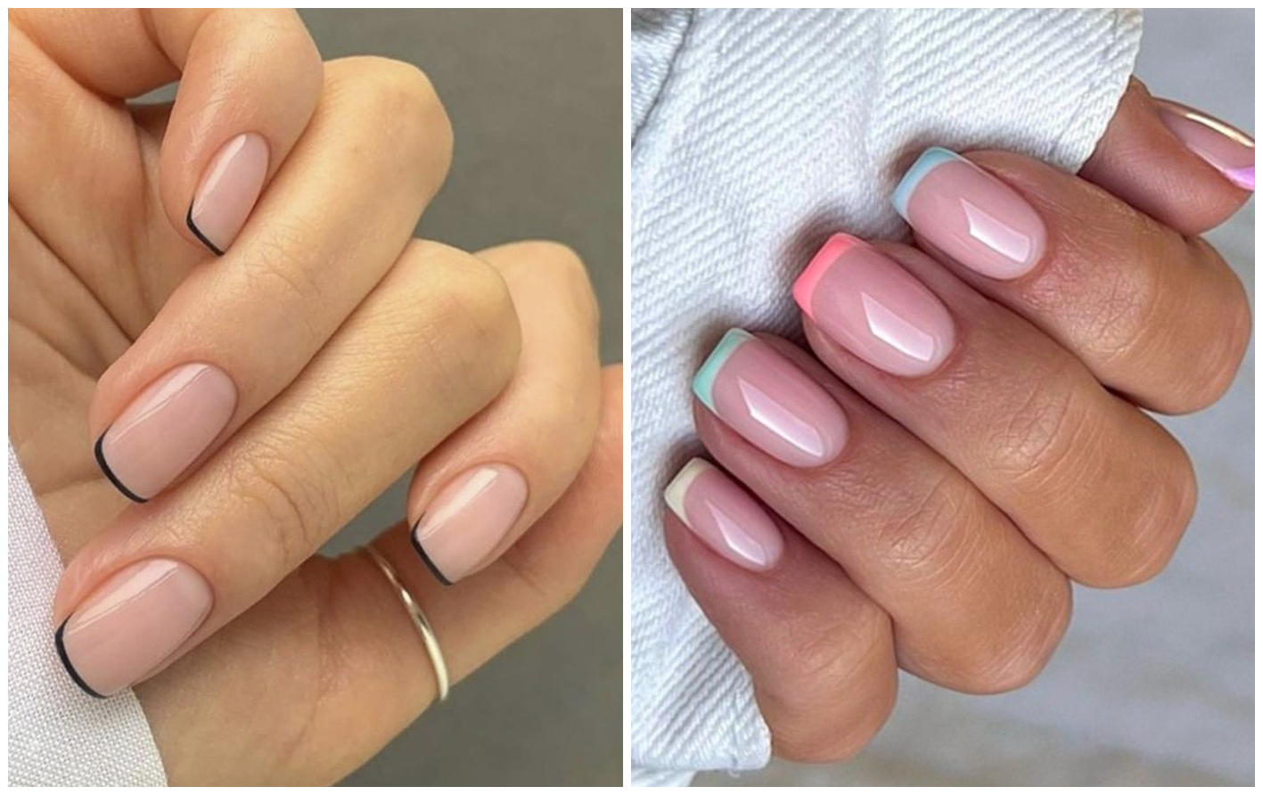 Французский маникюр в моде: +40 идей от классики до необычного исполнения