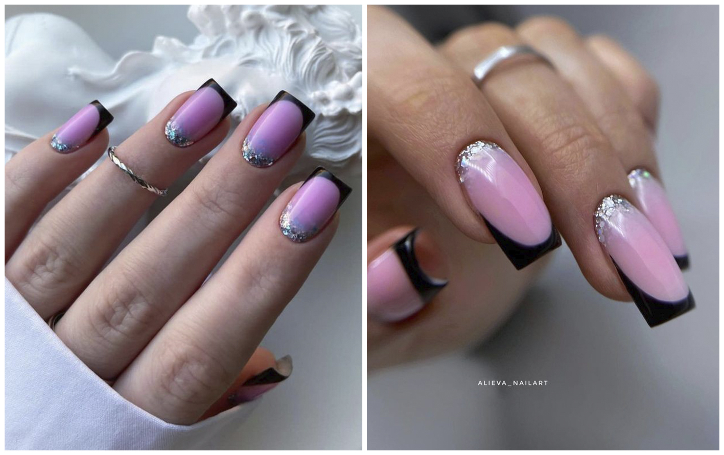 Французский маникюр в моде: +40 идей от классики до необычного исполнения