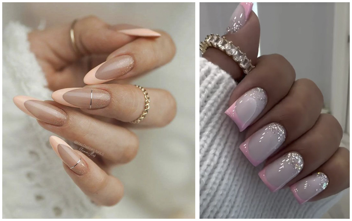 Французский маникюр в моде: +40 идей от классики до необычного исполнения