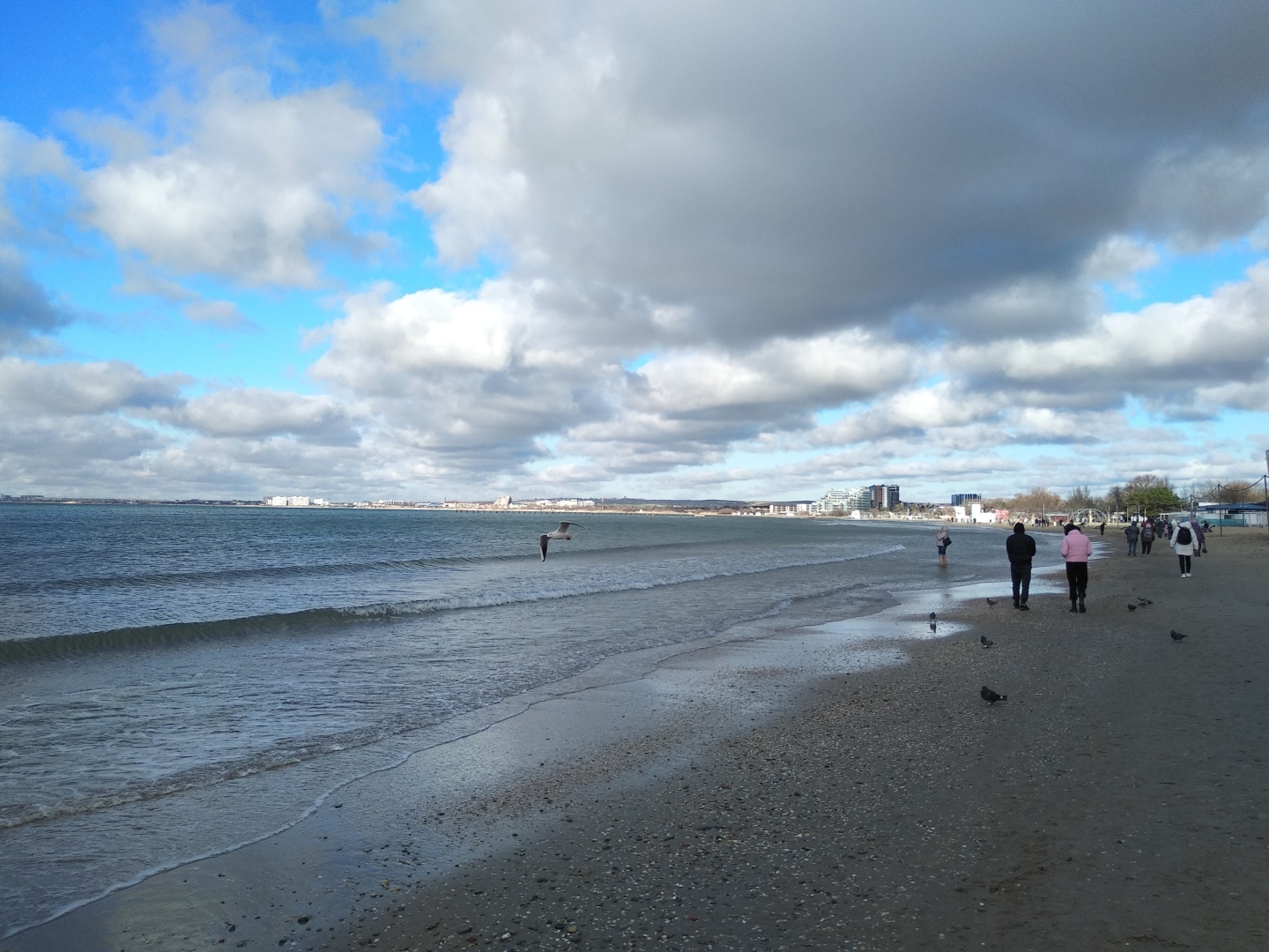 И почернело Черное море... Тот самый случай, когда в море теплее, чем на суше