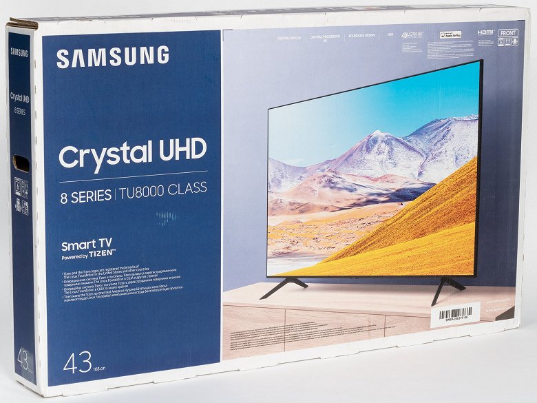 Погружение в мир качественного развлечения: Обзор 43" Телевизора Samsung UE43BU8000U 2022 VA, черного цвета