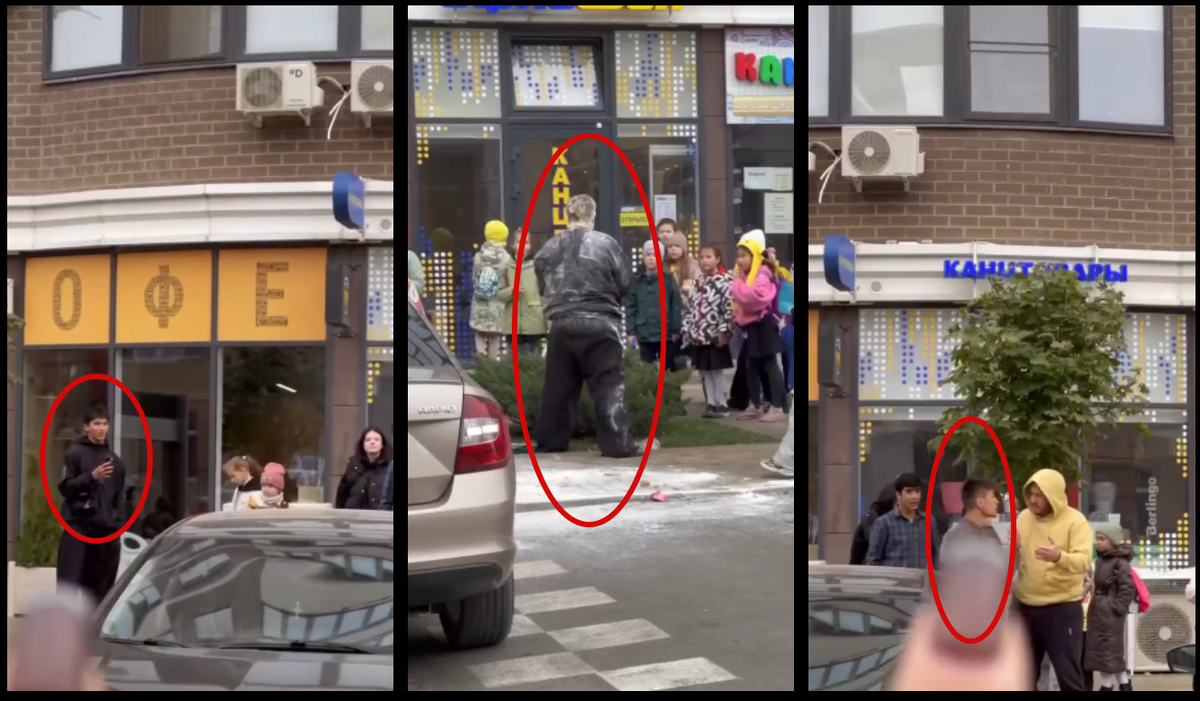 Молодые иностранцы обкидывают яйцами русских в Краснодаре. Реакции органов нет. Девушка просит огласки