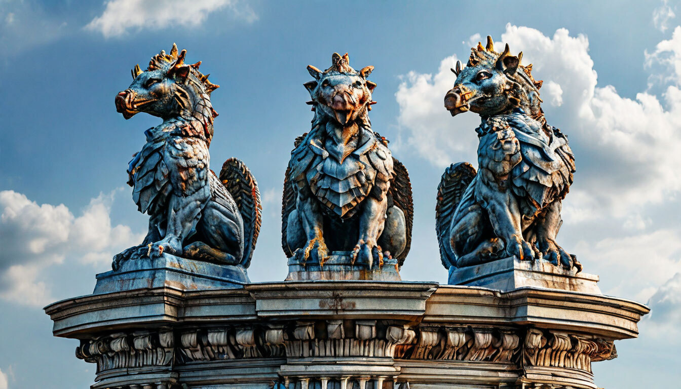 Мифические существа Санкт-Петербурга на страже города