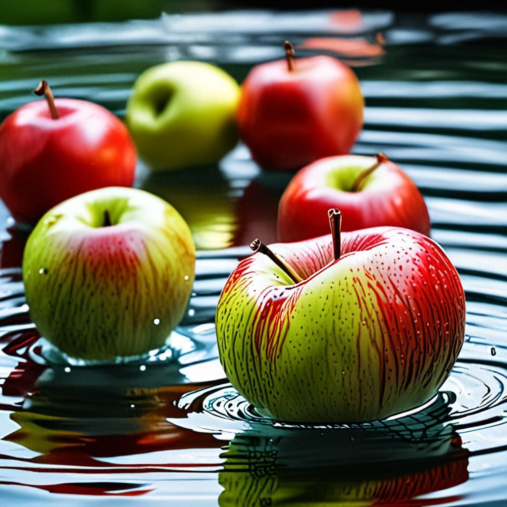 Знаете ли вы, что яблоки могут плавать на воде?