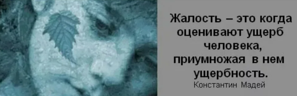 Одно из самых унизительных чувств-это жалость