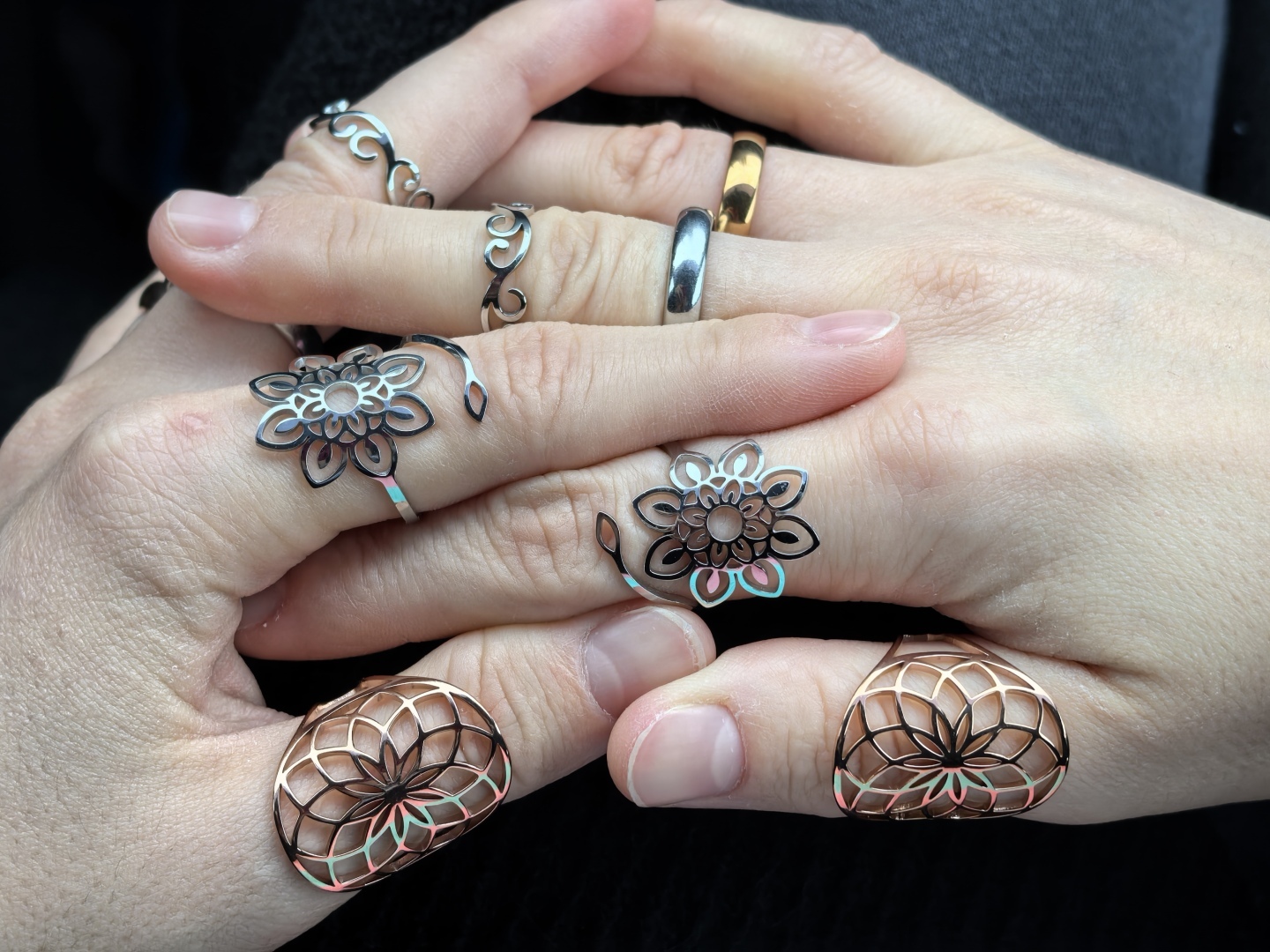 Нереально красивое кольцо с изменяемым размером 💍Дешёвое и супер качественное 🐱