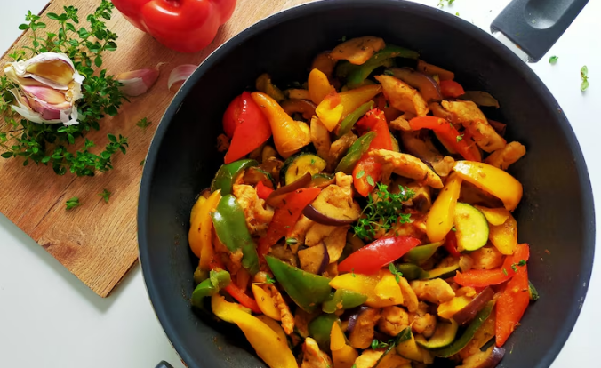 Рататуй с курицей