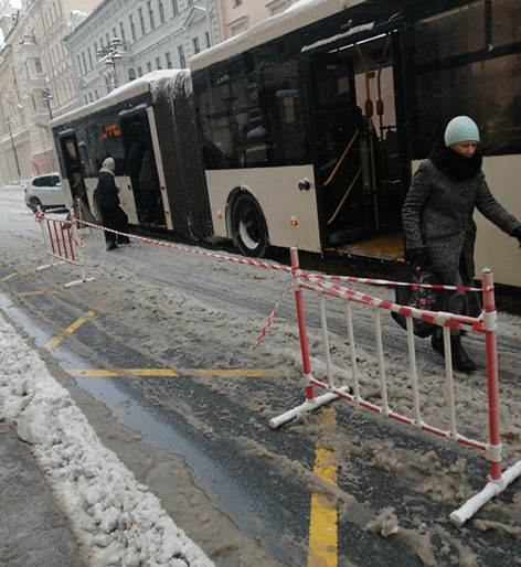 Репортаж с водой в ботинке