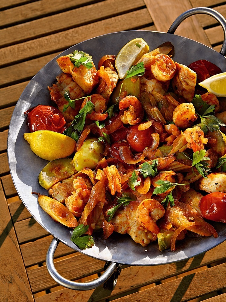 Восточное блюдо "Садж" (рецепт из Баку)