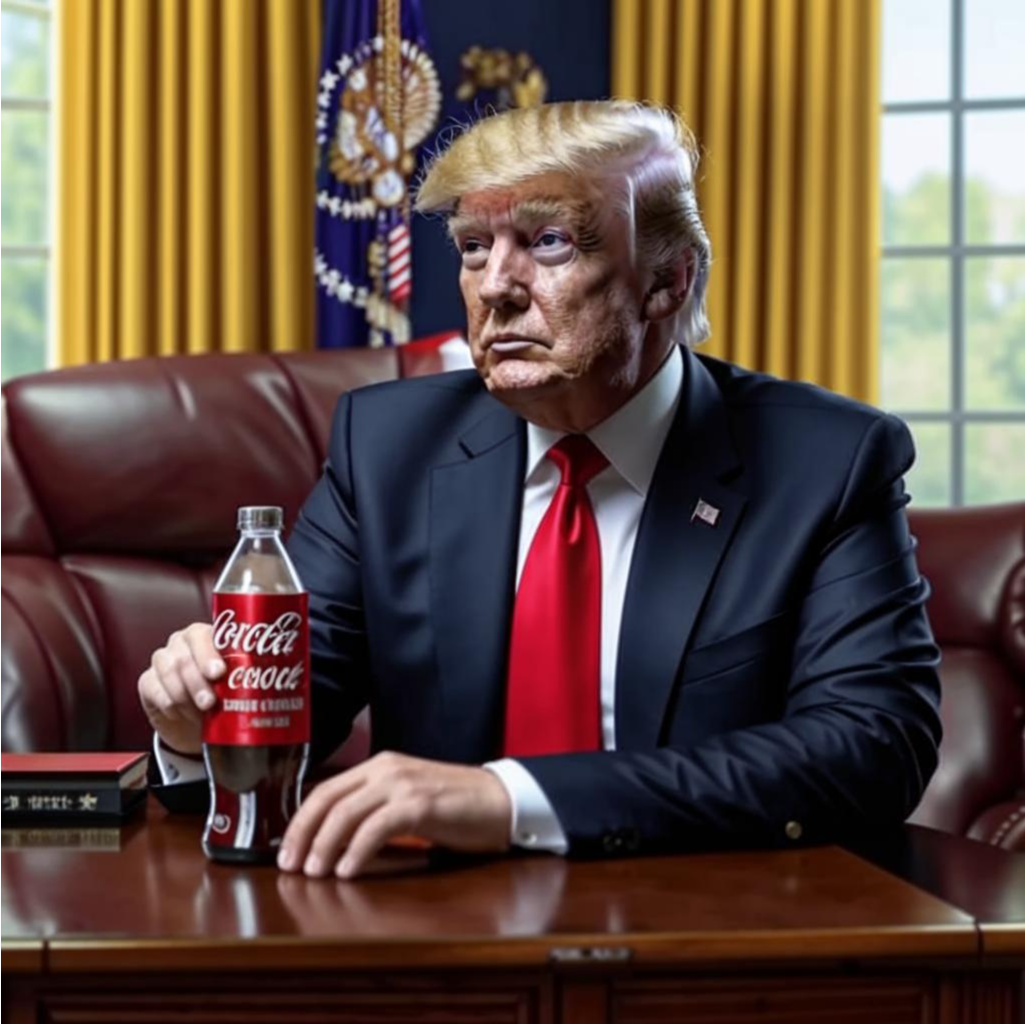 Новый президент США начал с главного. Вернул кнопку для заказа колы