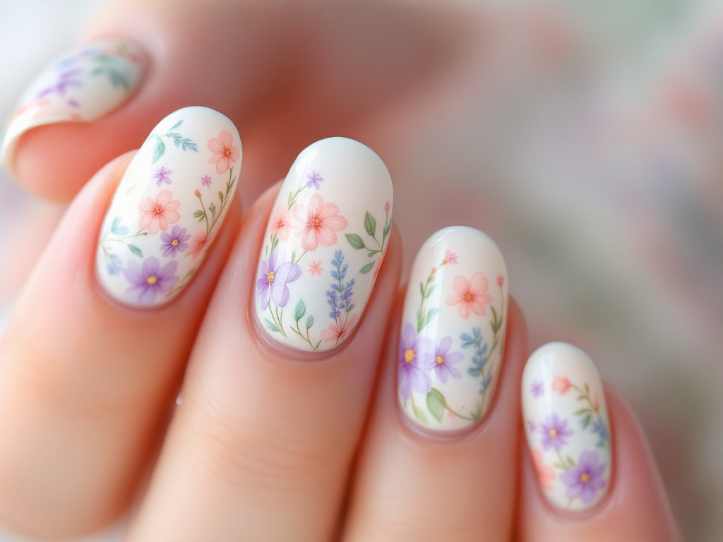 Маникюр с цветами (часть 1)