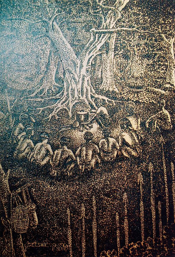 Филиппинский художник использует лупу и солнечный свет для создания своих картин