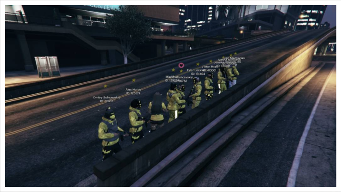 Семейное мероприятие "Ограбление банка" на сервере GRANG RP