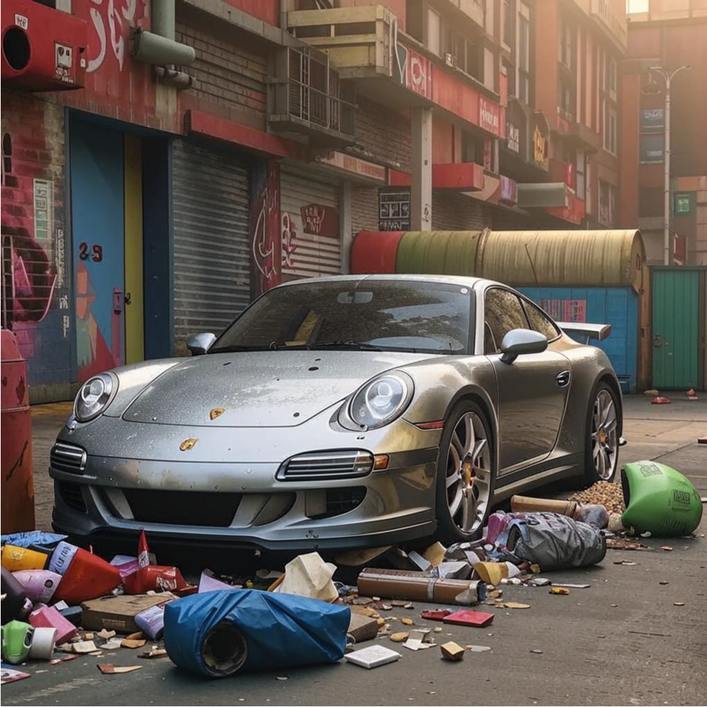 Нормально люди живут. Россиянин выбросил на помойку автомобиль за три миллиона рублей