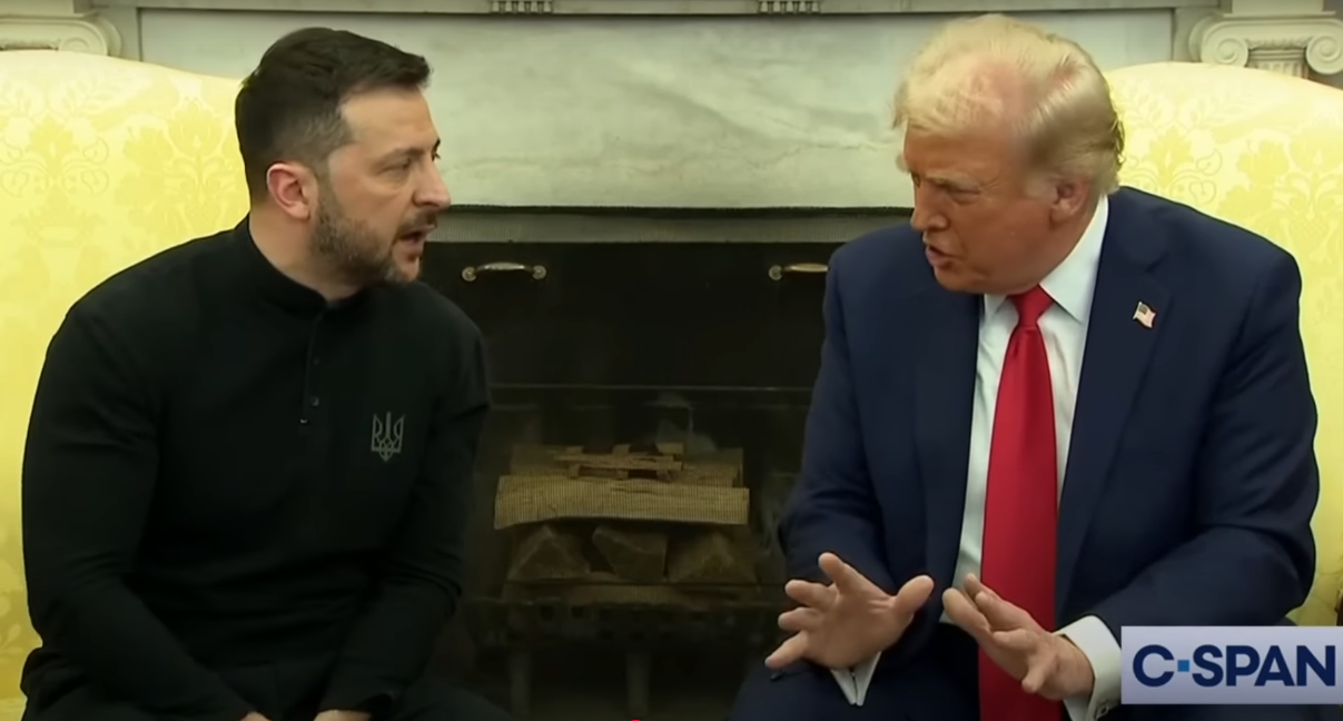 Возня вокруг шкуры неубитого медведя обрушила престиж США: гражданин Украины Зеленский публично дерзил и перечил президенту США Трампу в его кабинете