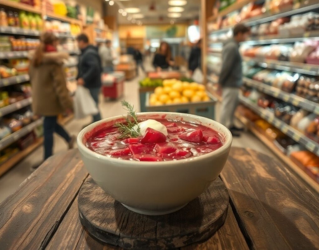 Украинский борщ: битва «Магнита» и «Пятерочки». Вкусный обед без удара по кошельку. Делюсь своими находками