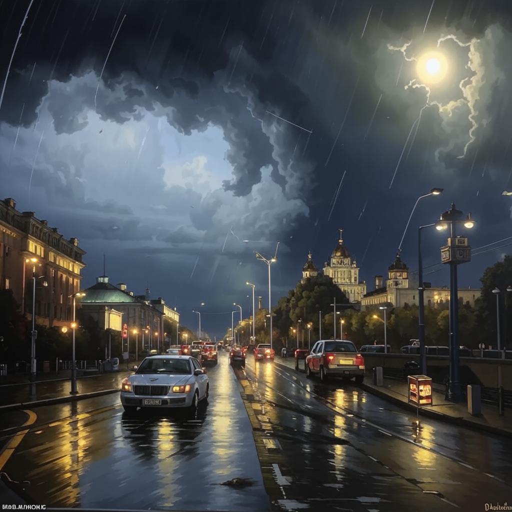 Девятибалльный шторм с дождем и порывами ветра до 23 м/с ожидается в Москве