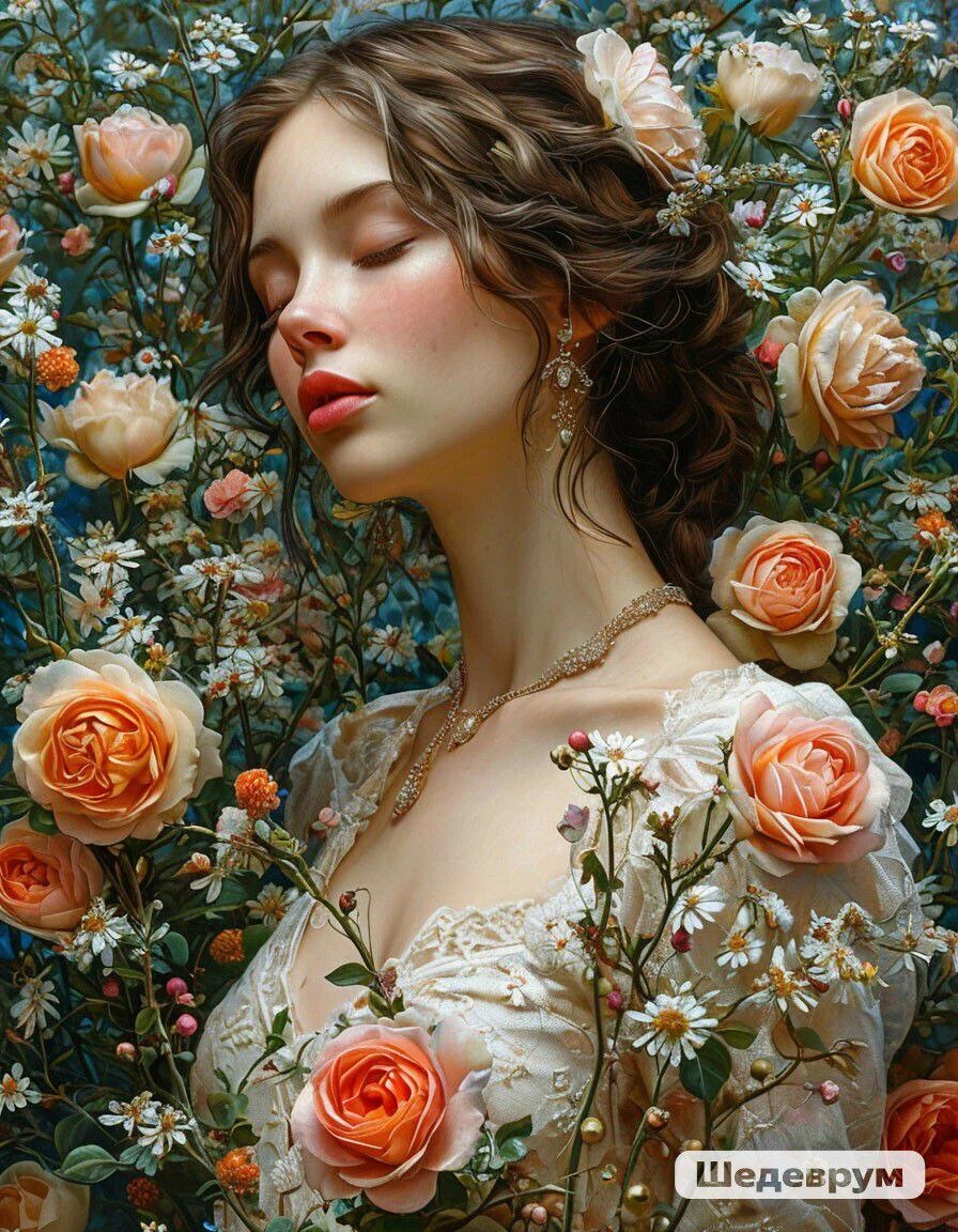 Девушки, цветы и розовая пещера.