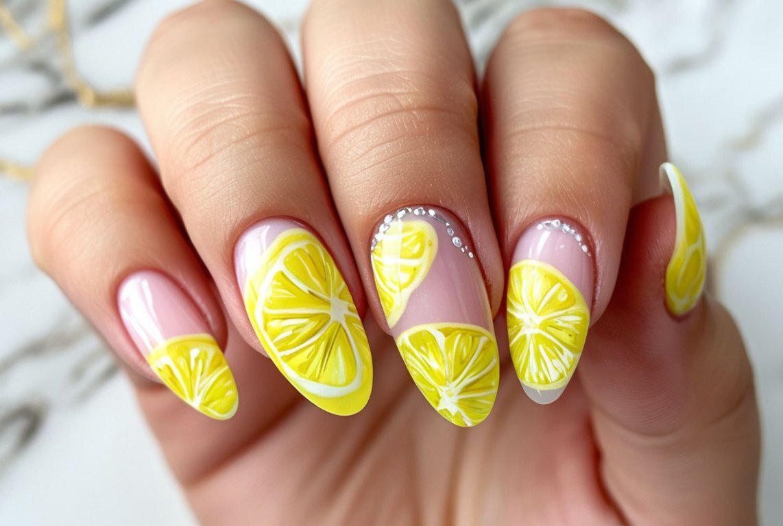 Лимонный маникюр (часть 1)
