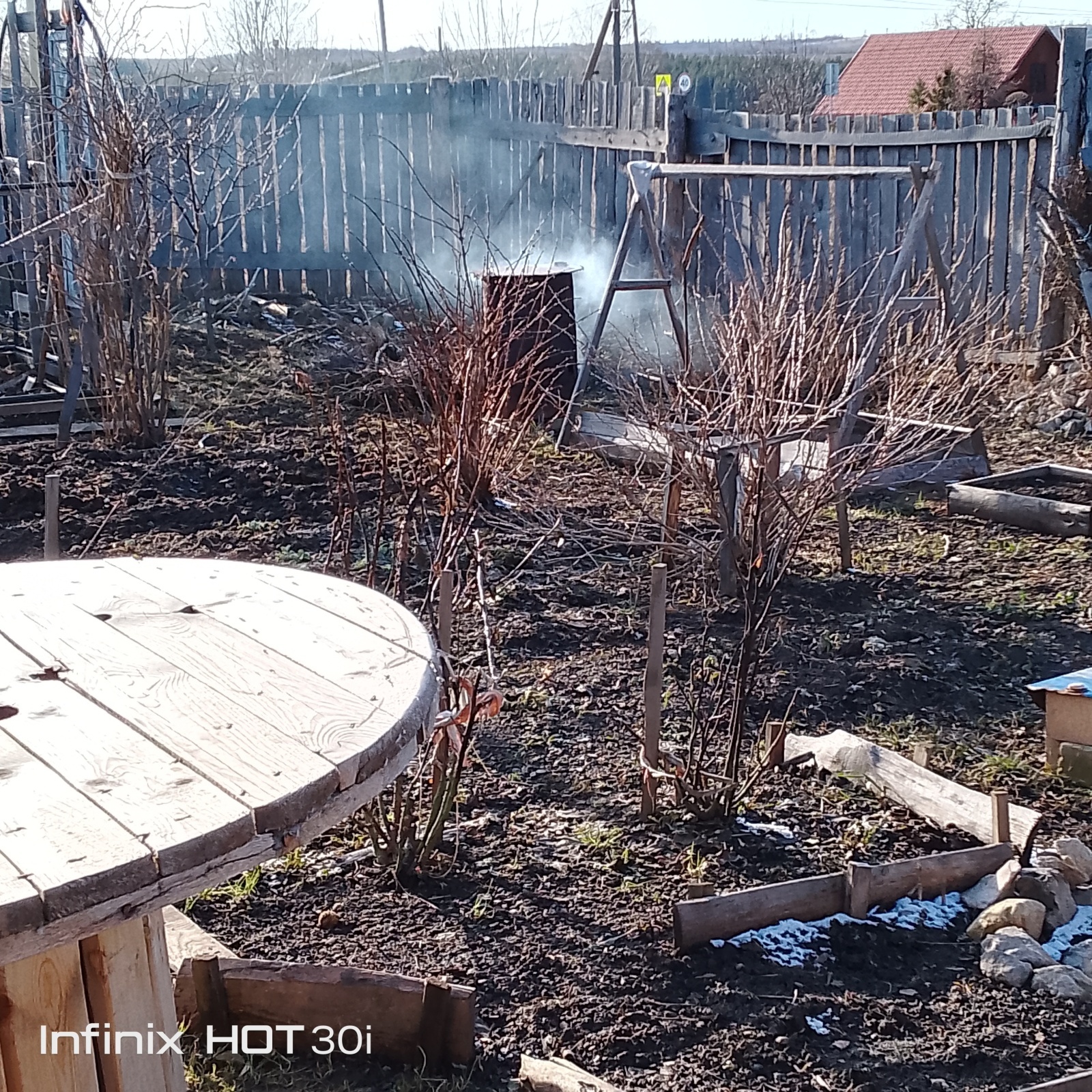 Наш маленький огородик у дома,середина марта