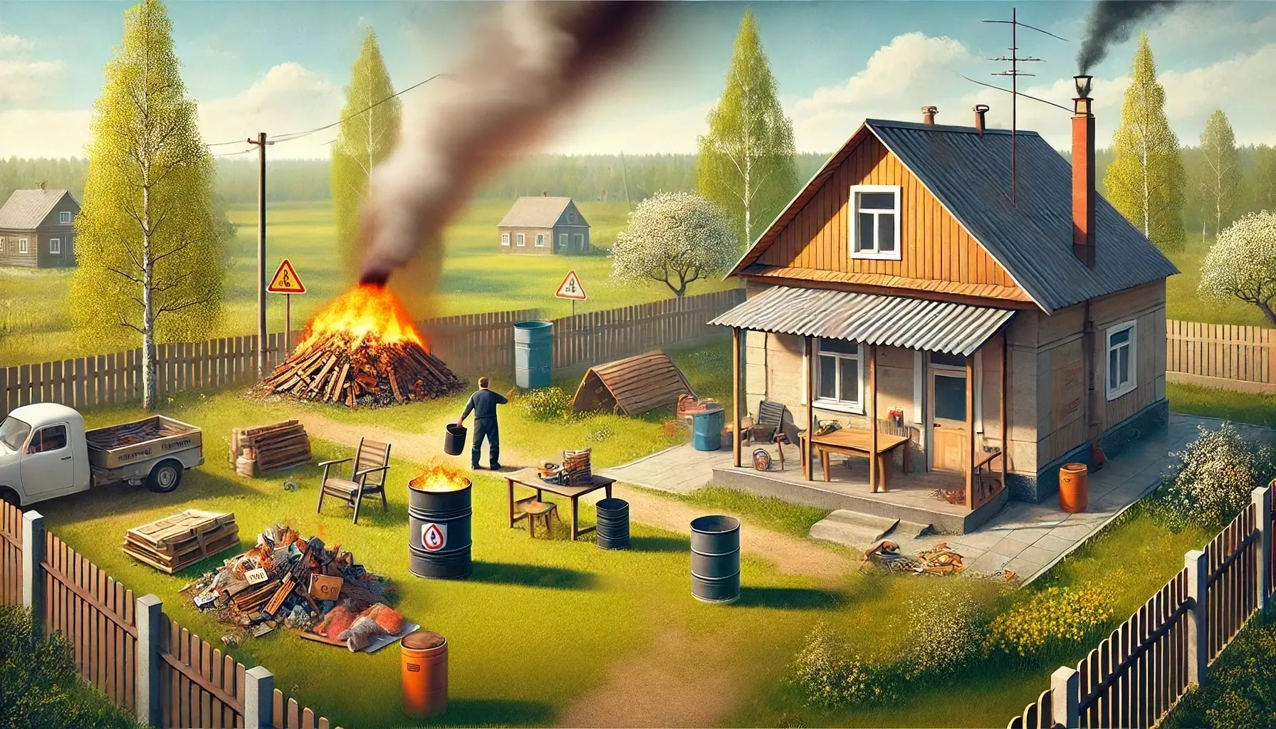 Штраф до 500 000 рублей за костёр на даче: что категорически сжигать нельзя